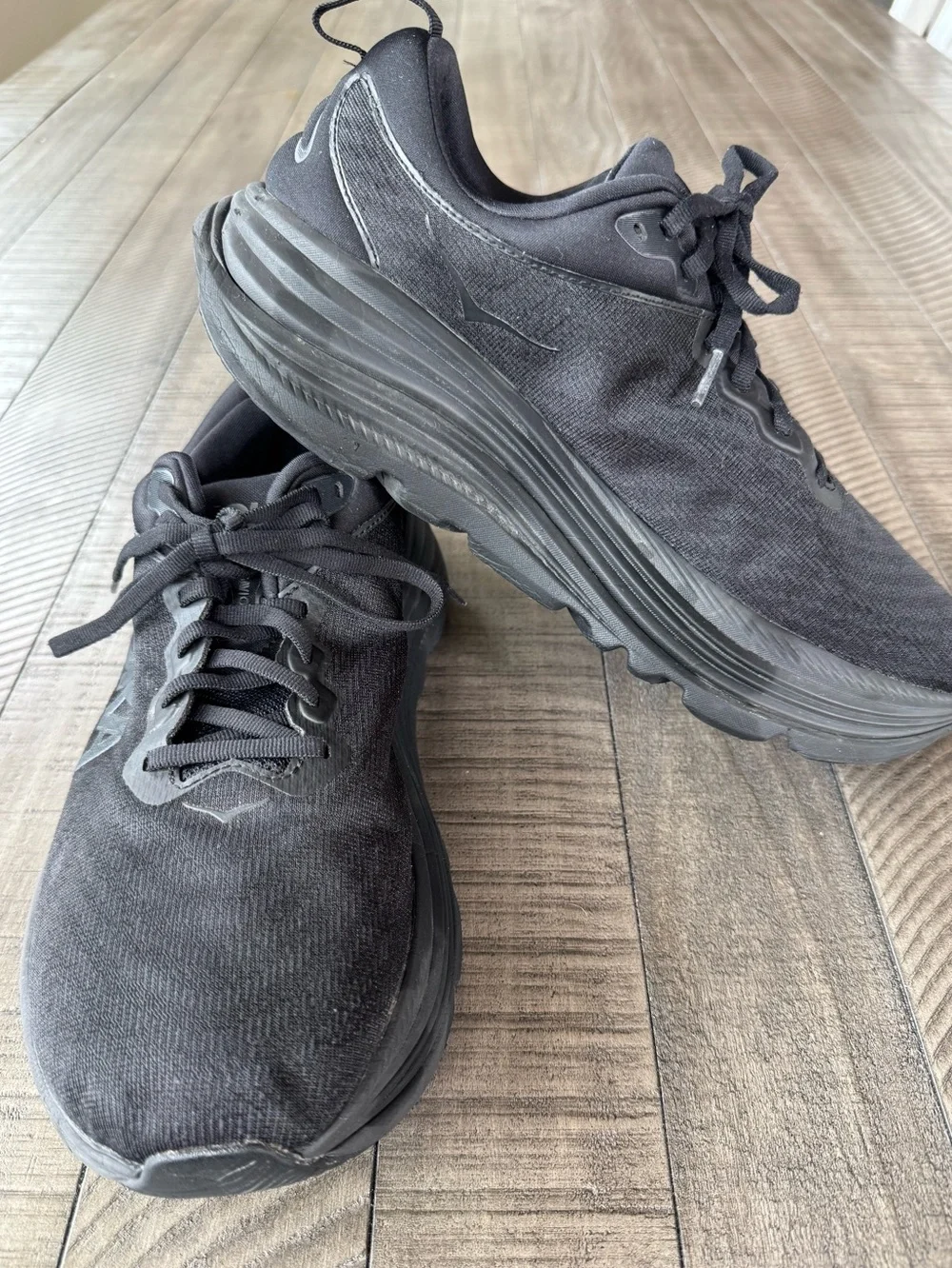 Hoka - HOKA One One Gaviota 5 Black Running Shoe Men’s Size 10 2E (Wide)